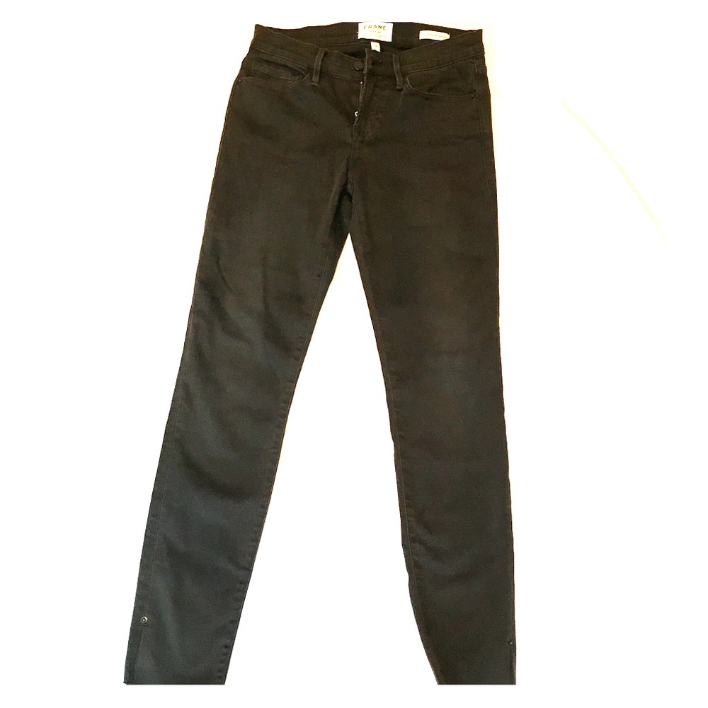 FRAME Black Le Skinny de Jeanne jeans